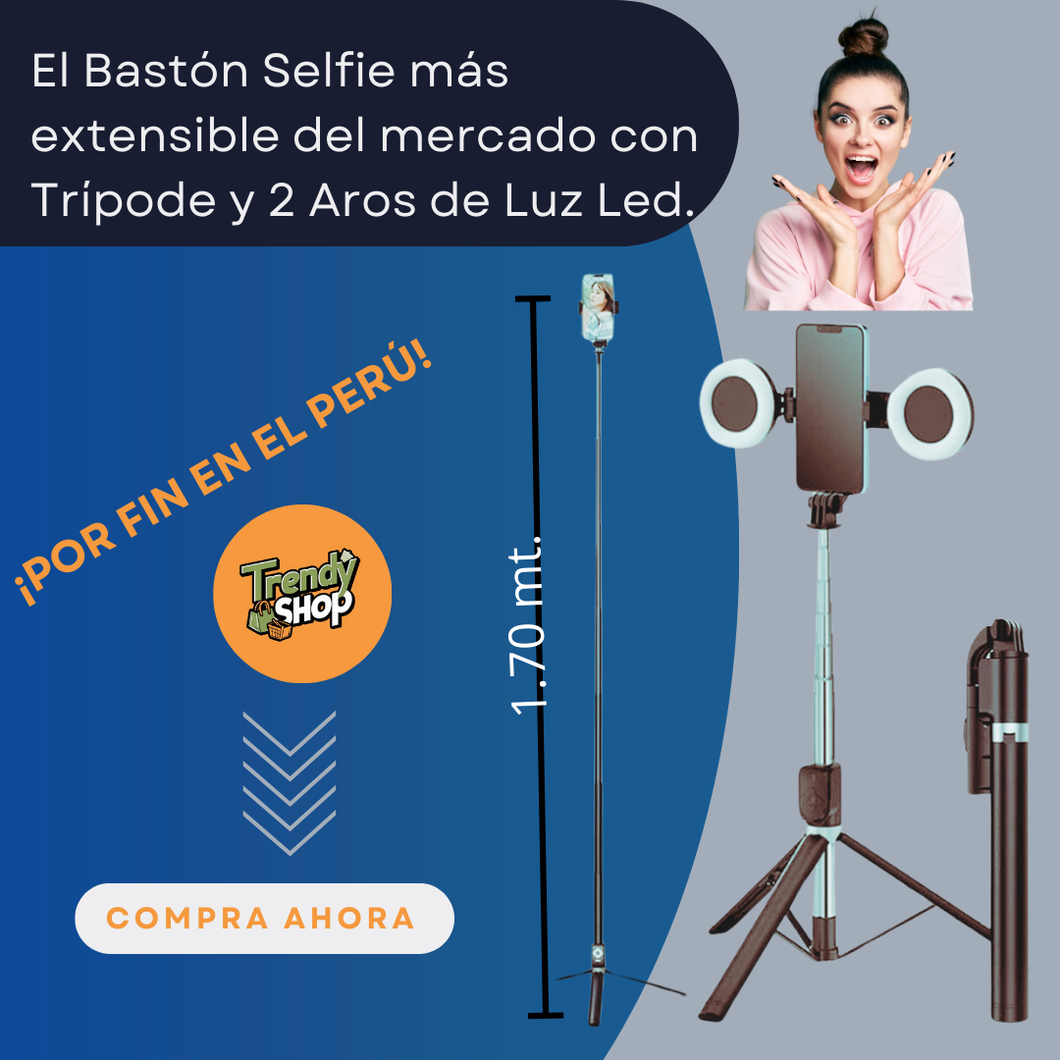 GLOWSTICK PRO CON 2 MINI AROS LED + REGALO