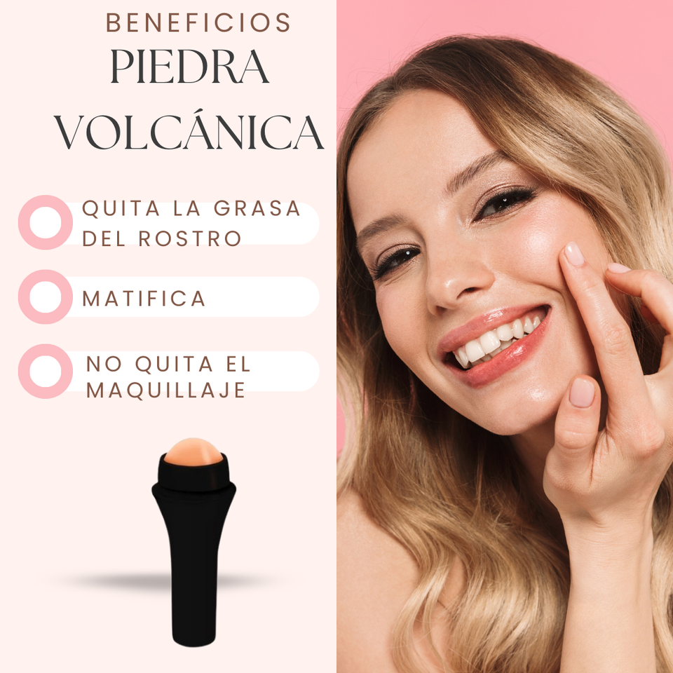 ROLLER DE PIEDRA VOLCÁNICA - QUITA GRASA