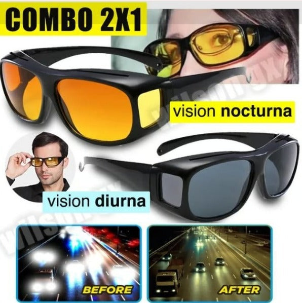 LENTES HD PARA CONDUCIR 2 X 1 -  DÍA Y NOCHE